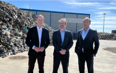 García Brink destaca la aportación de la nueva planta de residuos de envases metálicos a la economía circular de la isla