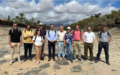 Los socios del proyecto europeo ‘Natalie’ visitan la zona de estudio de Maspalomas donde se desarrolla la iniciativa sobre resiliencia al cambio climático