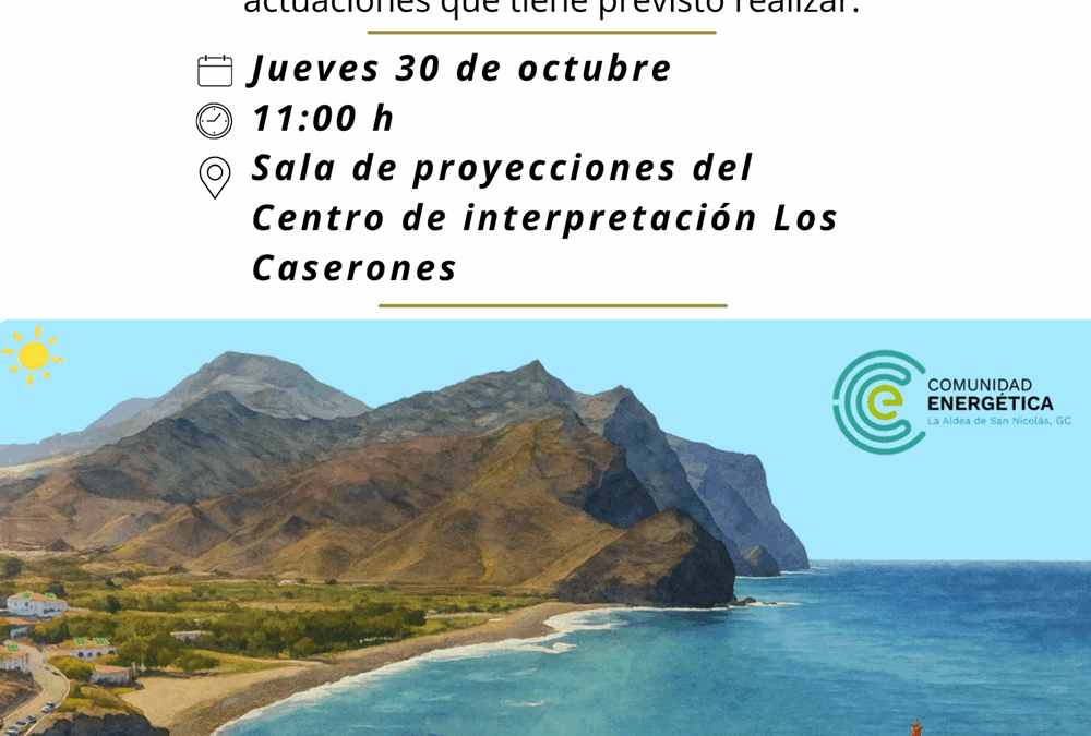 Acto Oficial. Presentación Comunidad Energética La Aldea de San Nicolás